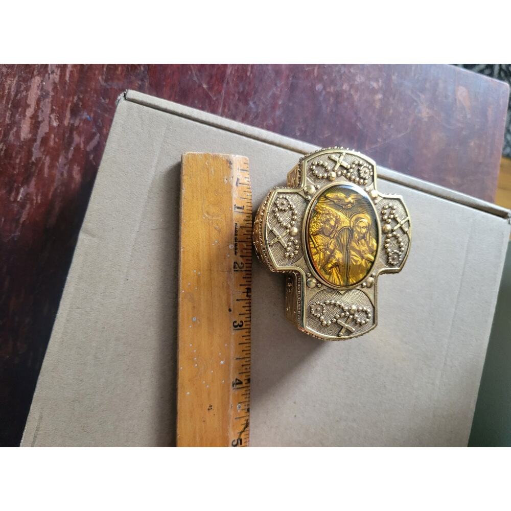 The Vatican Library Collection Ava Maria Rosary Prayer Trinket Box - Picture 11 of 11